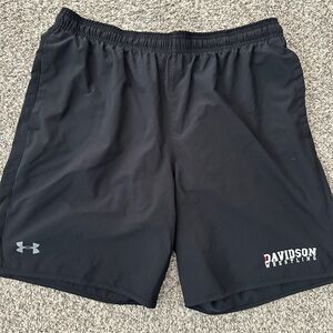 Davidson Wrestling - Team issued Under Armour workout dri fit shorts - XL